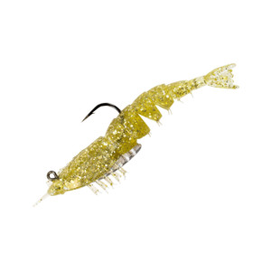 Z Man SW EZ ShrimpZ Rigged, 3.5'' Gold Flake 2pk