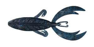 Big Bite Baits 5" Rojas Fighting Frog 5pk - Black Blue Flake/Sapphire Lam