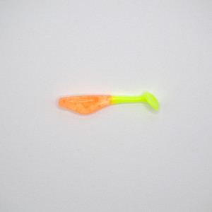 Crappie Slammers 10ct Paddle Shad - Orange Glow Chartreuse