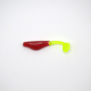 Crappie Slammers 10ct Paddle Shad - Red Chartreuse Sparkle