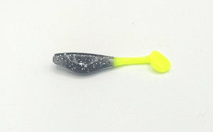 Crappie Slammers 10ct Paddle Shad - Silver Pepper Glow Chartreuse