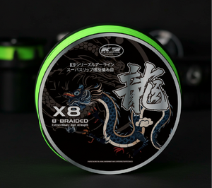 K9 Fishing 25lb JDM Silk Braid Neon Green 150 yards