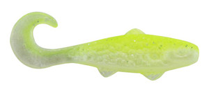 Luck E Strike - 2" Swim N Minnow Silk Chartreuse/White 25pk