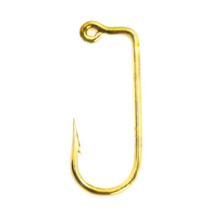 Mustad Round 90 Deg BN Jig Hook sz6 - 50ct