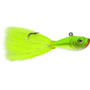 Spro 2oz Bucktail Jig - Crazy Chartreuse