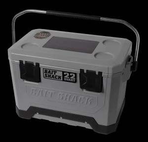 ACC Crappie Stix - Bait Shak Live Bait Cooler - Gry Solar W/aerator 22qt -