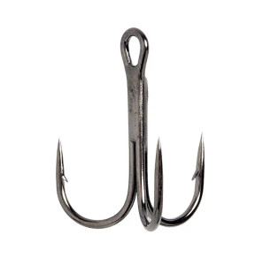 Eagle Claw - Lazer Treble Hook - Blk Ni 3x Sz2 5pk -