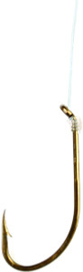Eagle Claw - Snelled Plain Shank - Bronze 3/0 6pk -