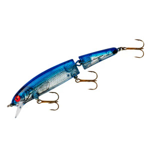 Bomber - Jointed Long A - 4 1/2in 5/8oz Silv Flsh Blue Bk -