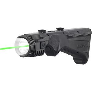 Viridian 4LUX 2K Duo Angled Foregrip w/ Tactical 1850 Lumen Light w/ Green Laser Black - 912-0090