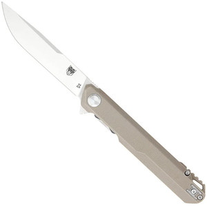 CobraTec Monarch G-10 Folder Knife Folding Blade Tan - CTMONTAN