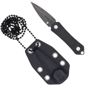 CobraTec Guardian Neck Knife Dagger Small Black - CTGRDDAG