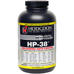 Hodgdon HP-38 Powder 1 lb. Pistol HAZMAT - P381