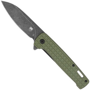 CobraTec Rhino Knife Folding Blade OD Green - CTGRNRHINO