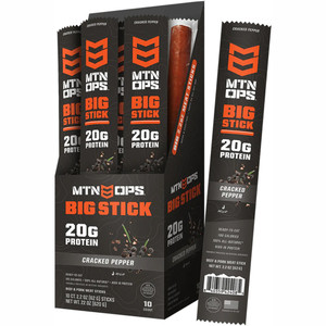 MTN Ops Big Meat Stick Cracked Pepper 10Ct Box - 4152181310