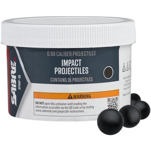 Sabre Impact 0.68 Caliber Projectile 35ct - SPIMP-35