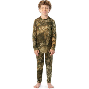 Indera Youth Camo Thermal Baselayer Set Realtree APX Small - 714STSMCM