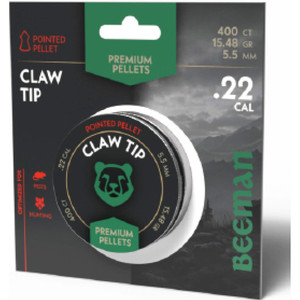 Beeman Claw Tip Pointed Pellets .22 400 ct. - BPT22