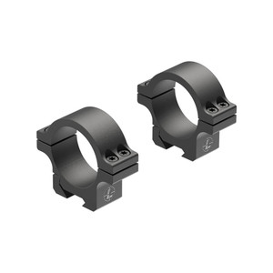 Leupold Open Range Rimfire Cross-Slot Rings 30mm Medium Black - 184800