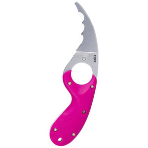 CRKT Bear Claw Fixed Knife 2-2/5" Hawkbill Blade Pink - 2511F