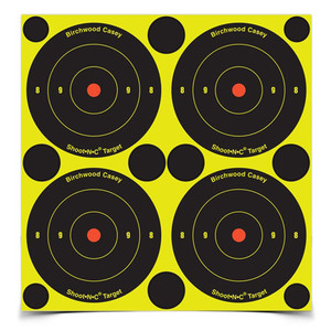 Birchwood Casey - Shoot•n•c ® Self-adhesive Targets - 3" Bull's-eye Pack, 48 Targets - BC-34315