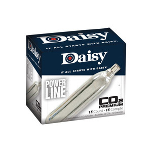 Daisy  - Powerline Premium Co2 Cylinders - 12 Grams, 15/ct - 997015-611