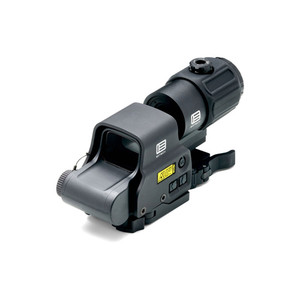 Eotech - Hhs Vi Hybrid Sights - Black, 68 Moa Red Ring & (2) 1 Moa Dots, 3x Magnification - HHS VI