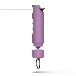 Guard Dog Security - Pepper Spray With Car Glass Breaker - Harm & Hammer, Plum - PS-GDHH-LC