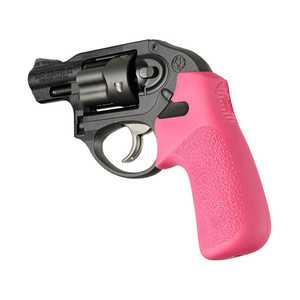 Hogue - Rubber Tamer Cushion Grip - Pink, Ruger Lcr/lcrx, No Finger Grooves - 78037