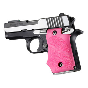 Hogue - Sig Sauer P938 Ambi Safety Rubber Grip With Finger Grooves Pink - 98087
