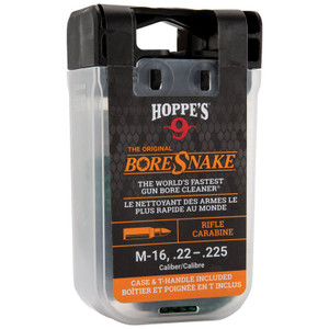 Hoppe's - Boresnake Den With Case & T-handle - Rifle M-16, .22-.25 Caliber - 24011D