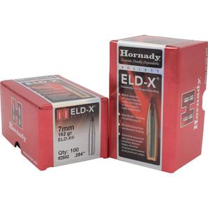 Hornady - Eld-xâ® Extremely Low Drag - Expanding Bullets - 7mm, .284, 162 Grain, 100/bx - 2840