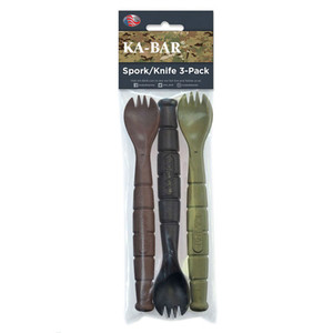 Ka-bar - Spork/knife - Assorted Colors, 3 Pack - 9909MIL