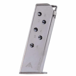 Mec-gar - Walther Ppk 380 Acp 6rd Mag - Nickel - MGWPPKSTN