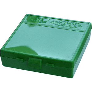 Mtm Case-gard - P-100 Series Large Handgun Ammo Box - 100 Round - Green - P-100-45-10
