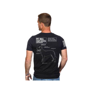 Nine Line Apparel - Kennel To Couch Pit Men's T-shirt - Black, 3xl - PITBULL-TS-BLACK-3XL
