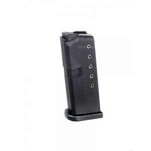 Pro-mag - Glock 43 Magazine - 9mm, 6rd, Black Polymer - GLK 12
