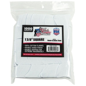 Pro-shot - Cotton Flannel Patches - 6-7mm, 1000 Count - 13/8-1000