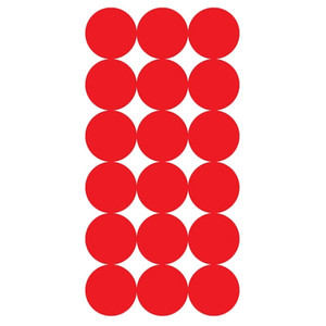 Pro-shot - 1in Repair Patches - 288 / Red And Black - P-432M