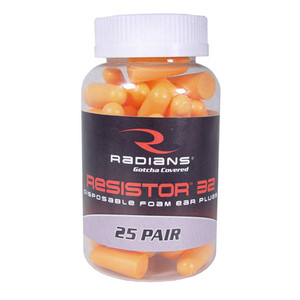 Radians - Radians Foam Earplugs - 25 Uncorded Pairs In Jar - FP70RD/25