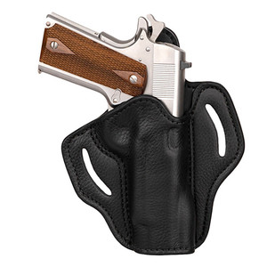 1791 Gunleather - Ultra Custom Belt Holster - Black, Leather, Right Handed, Size 1, 1911, 5" Bbl - UCBH-1-NSB-R