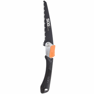Sog Knives - Folding Saw - Wood Saw Blade, Black, 8.25" Blade - SOG-F10N-CP