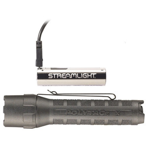 Streamlight - Polytac X Usb - Clam - Black - Includes 18650 Battery - 88610