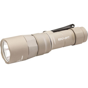 Surefire - High Candela Everyday Carry Led Flashlight - Tan, 650 Lumens, 95000 Candela - EDC1-DFT-TN