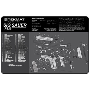 Tekmat - Sig Sauer P229 Cleaning Mat - 11" X 17" - TEK-R17-SIGP229