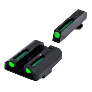 Truglo - Tfo Tritium/fiber-optic Day/night Sight - Glock Low, Green/green - TG-TG131GT1