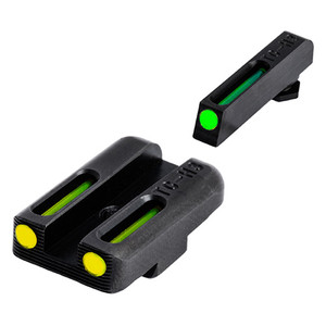 Truglo - Tfo Tritium/fiber-optic Day/night Sight - Glock 42/43, Green/yellow - TG-TG131GT1B