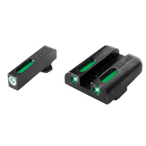 Truglo - Tfx Tritium/fiber-optic Day/night Sight - Glock Low, Green/green - TG-TG13GL1A