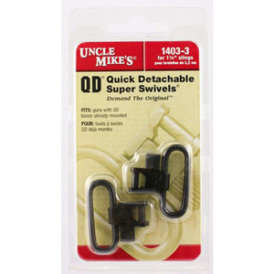 Uncle Mike's - Qd Super Swivel With Tri-lock - Blued, 1 1/4", 2/pk - 14033