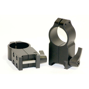 Warne Scope Mounts - Quick Detach Rings - Matte, Ultra High, 1" - 204LM